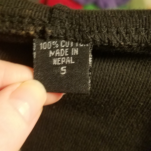 ⚠️DONATING 11/24⚠️Boho Nepalese Handmade Ripped Dyed Hooded Sweatshirt - Picture 8 of 10